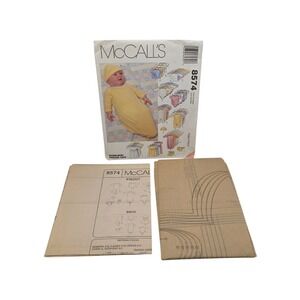 Sleeper Hat Layette Infants & Preemies McCalls 8574 Sewing Pattern UC McCall's